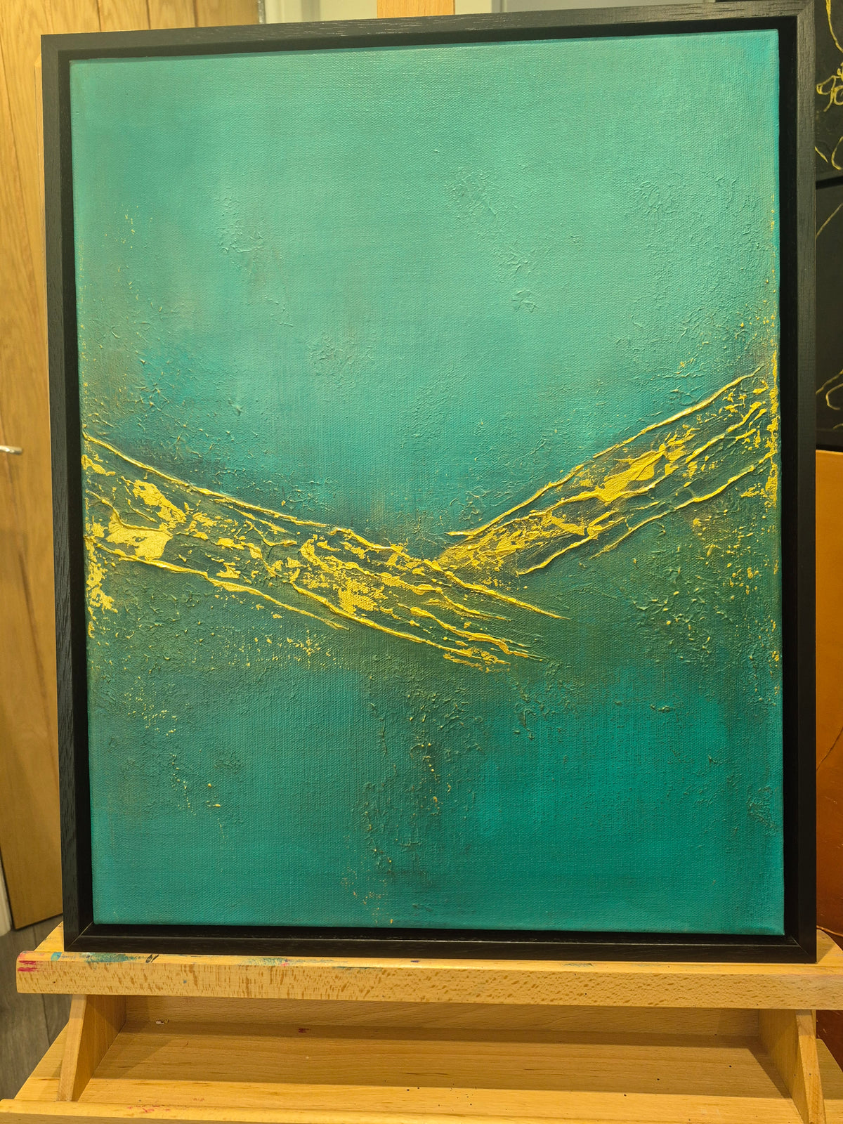"Whispering Angel" original artwork on canvas (framed)