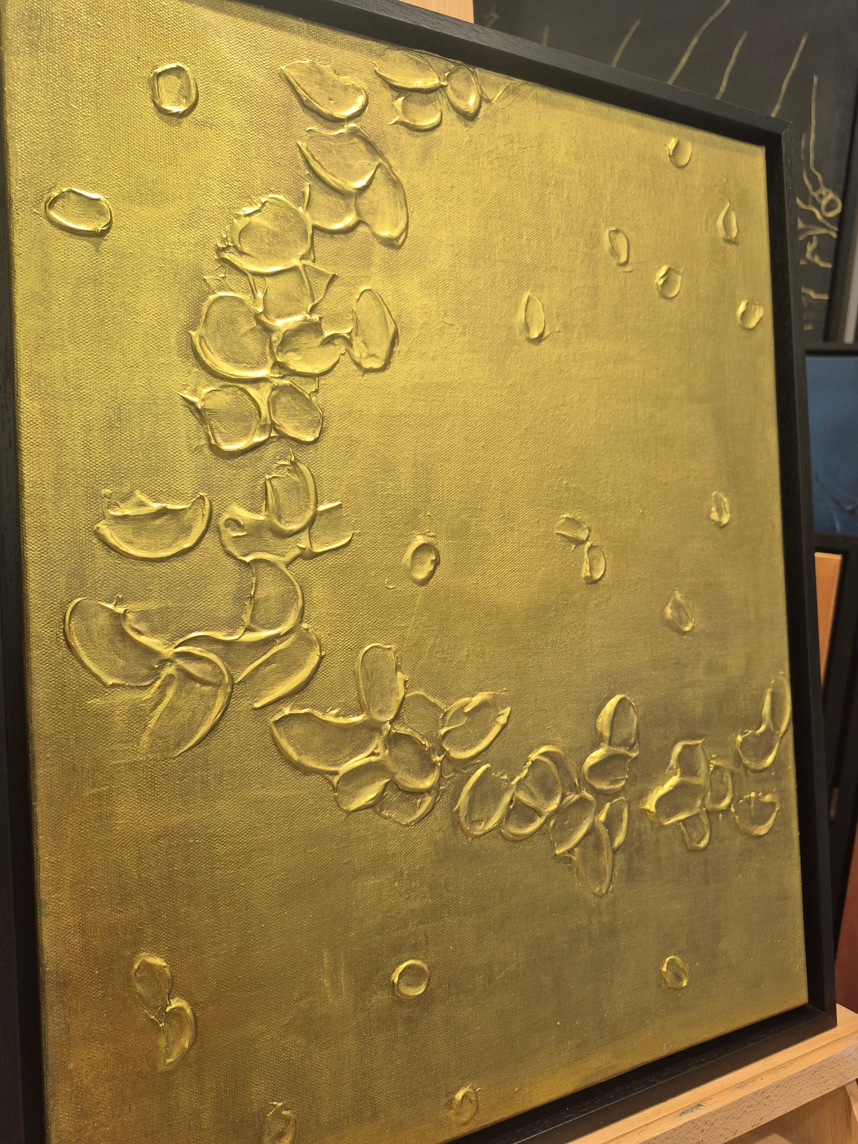 "Gilded Echoes" original artwork on canvas (framed)