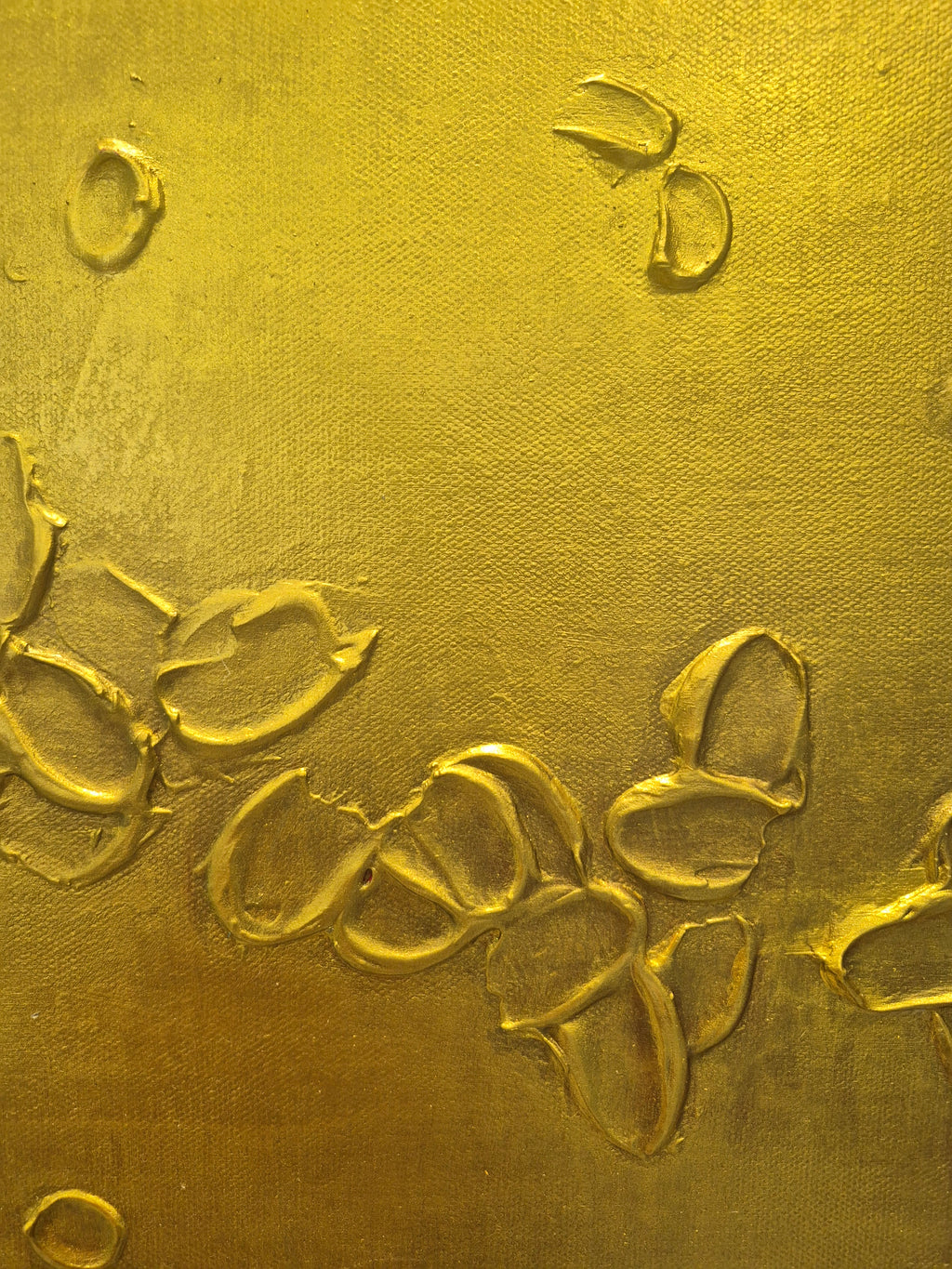 "Gilded Echoes" original artwork on canvas (framed)