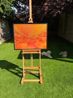 "A Symphony in Ember" original artwork on canvas (framed)