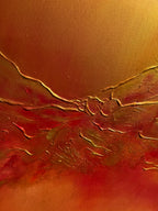 "A Symphony in Ember" original artwork on canvas (framed)