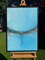 "Touched by an Angel" original artwork on canvas (framed)